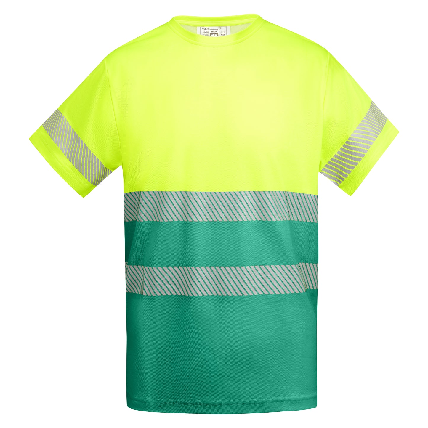 T-shirt technique haute visibilité personnalisable 'Tauri' 170 gr/m² - Flock élite