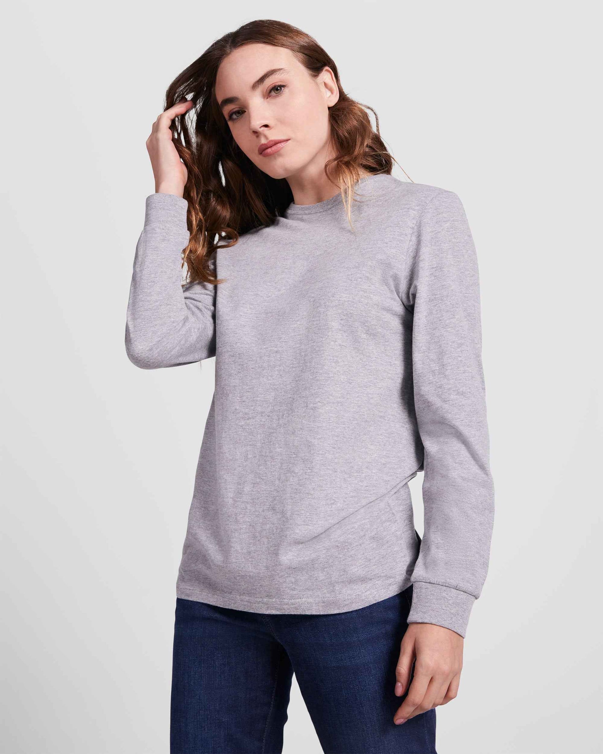 T-shirt homme manches longues personnalisable 'Pointer' 165 gr/m² - Flock élite