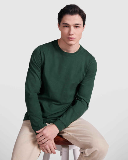 T-shirt homme manches longues personnalisable 'Pointer' 165 gr/m² - Flock élite