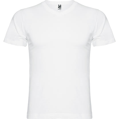 T-shirt homme col V personnalisable 'Samoyedo' 155 gr/m²