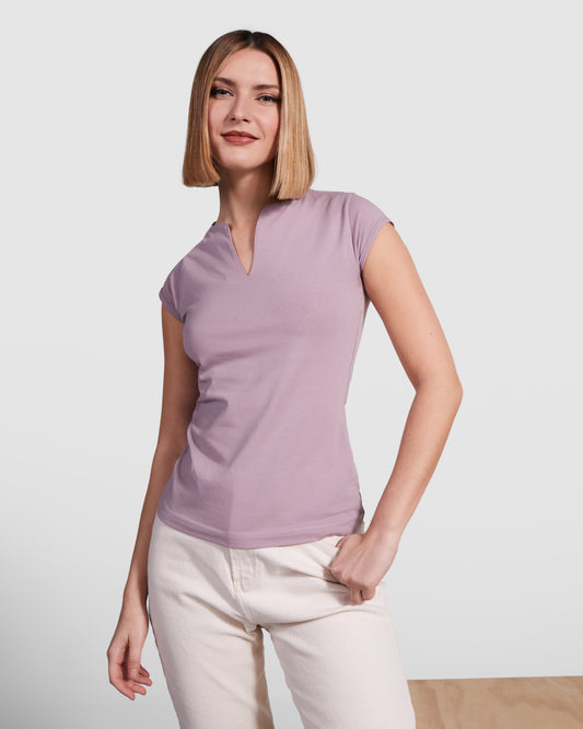 T-shirt femme col V personnalisable 'Belice' 200 gr/m² - Flock élite