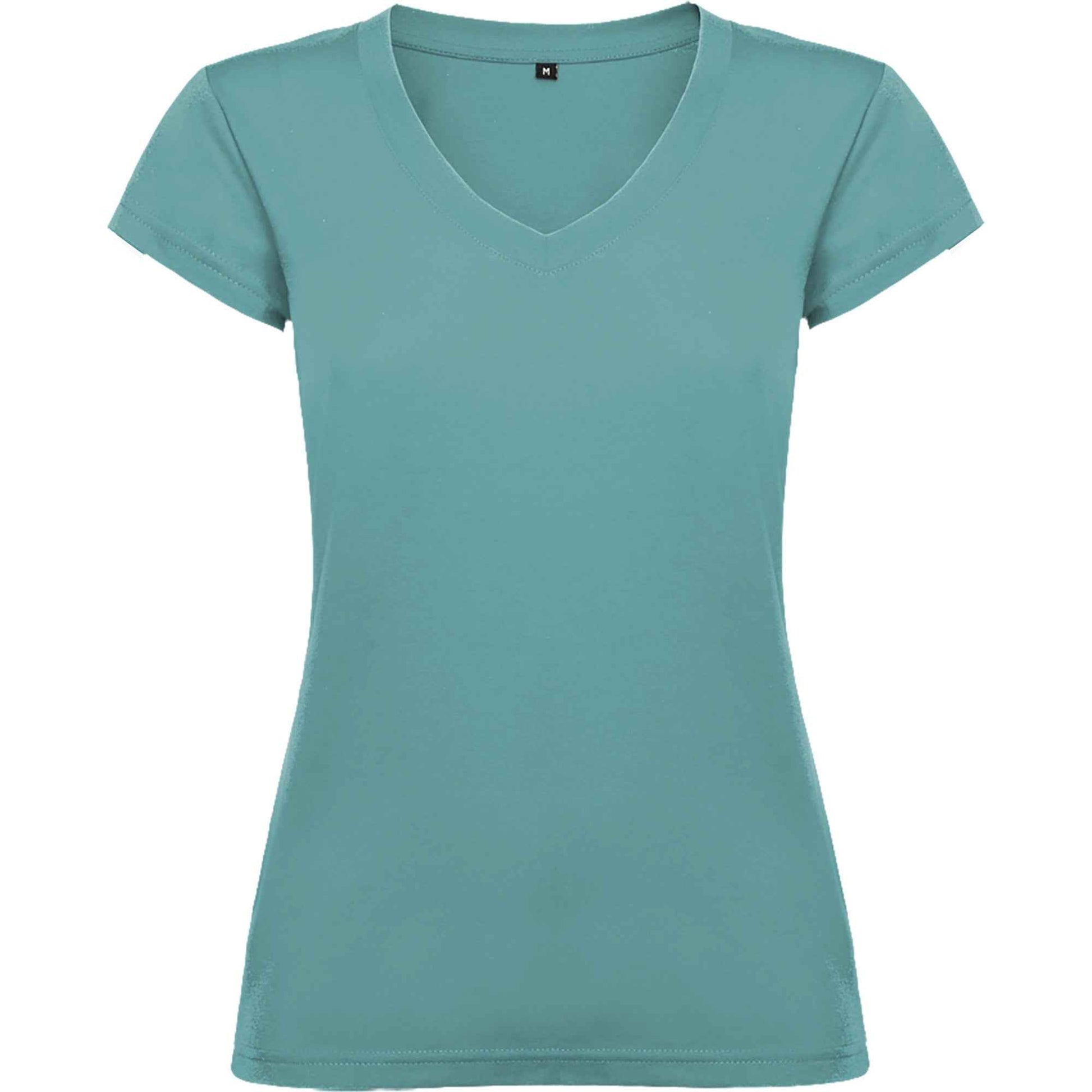 T-shirt femme col V personnalisable 'Victoria' 155 gr/m² - Flock élite