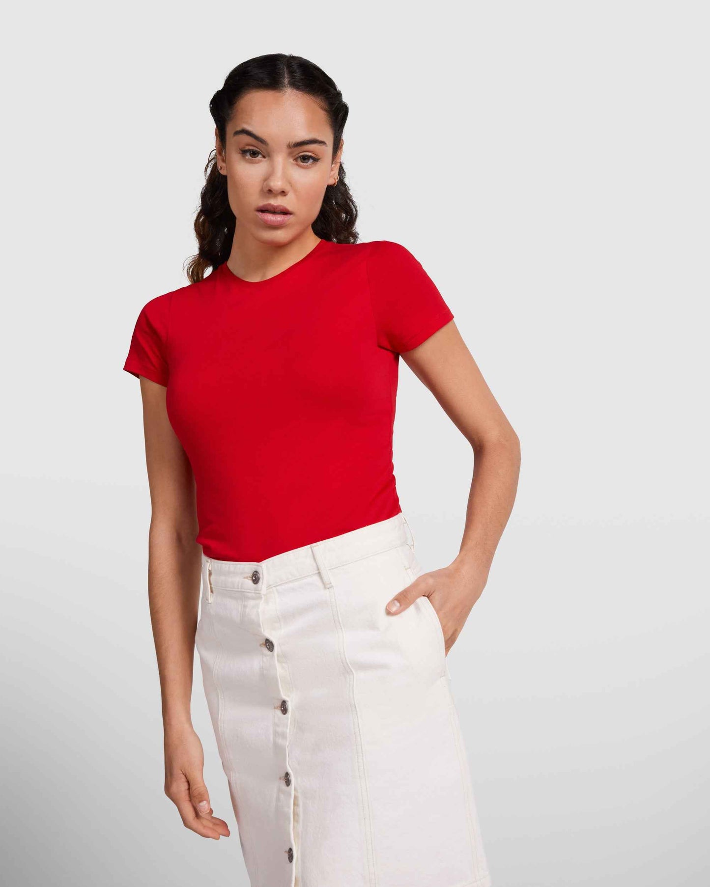 T-shirt femme personnalisable 'Golden' BIO 160 gr/m² - Flock élite