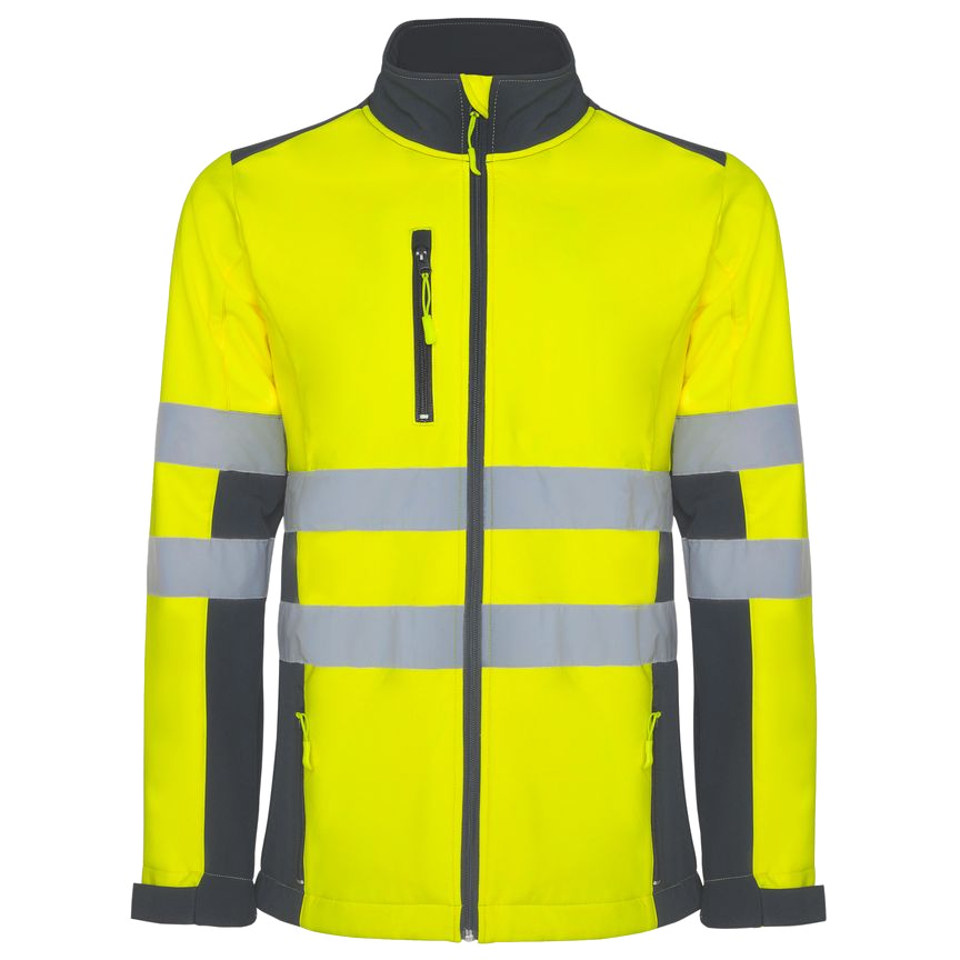 Veste softshell haute visibilité personnalisable 'Antares' - Flock élite
