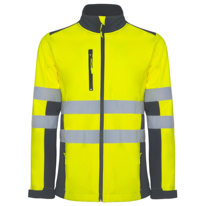 Veste softshell haute visibilité personnalisable 'Antares' - Flock élite