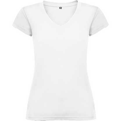 T-shirt femme col V personnalisable 'Victoria' 155 gr/m² - Flock élite