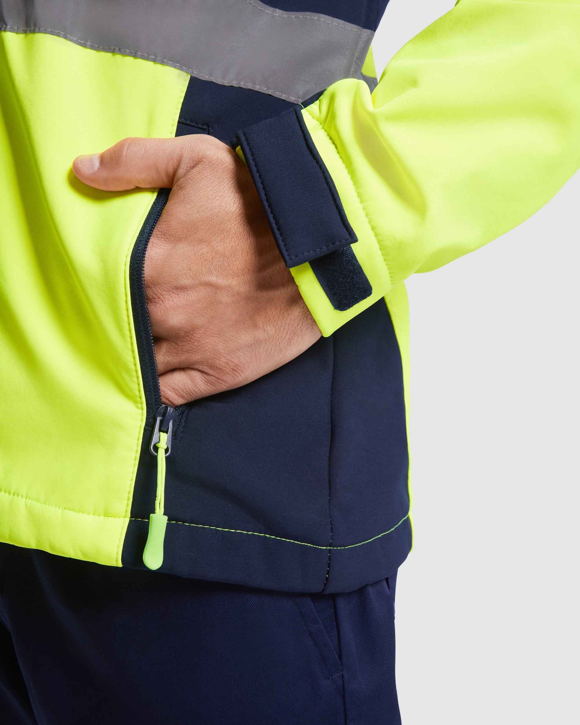 Veste softshell haute visibilité personnalisable 'Antares' - Flock élite