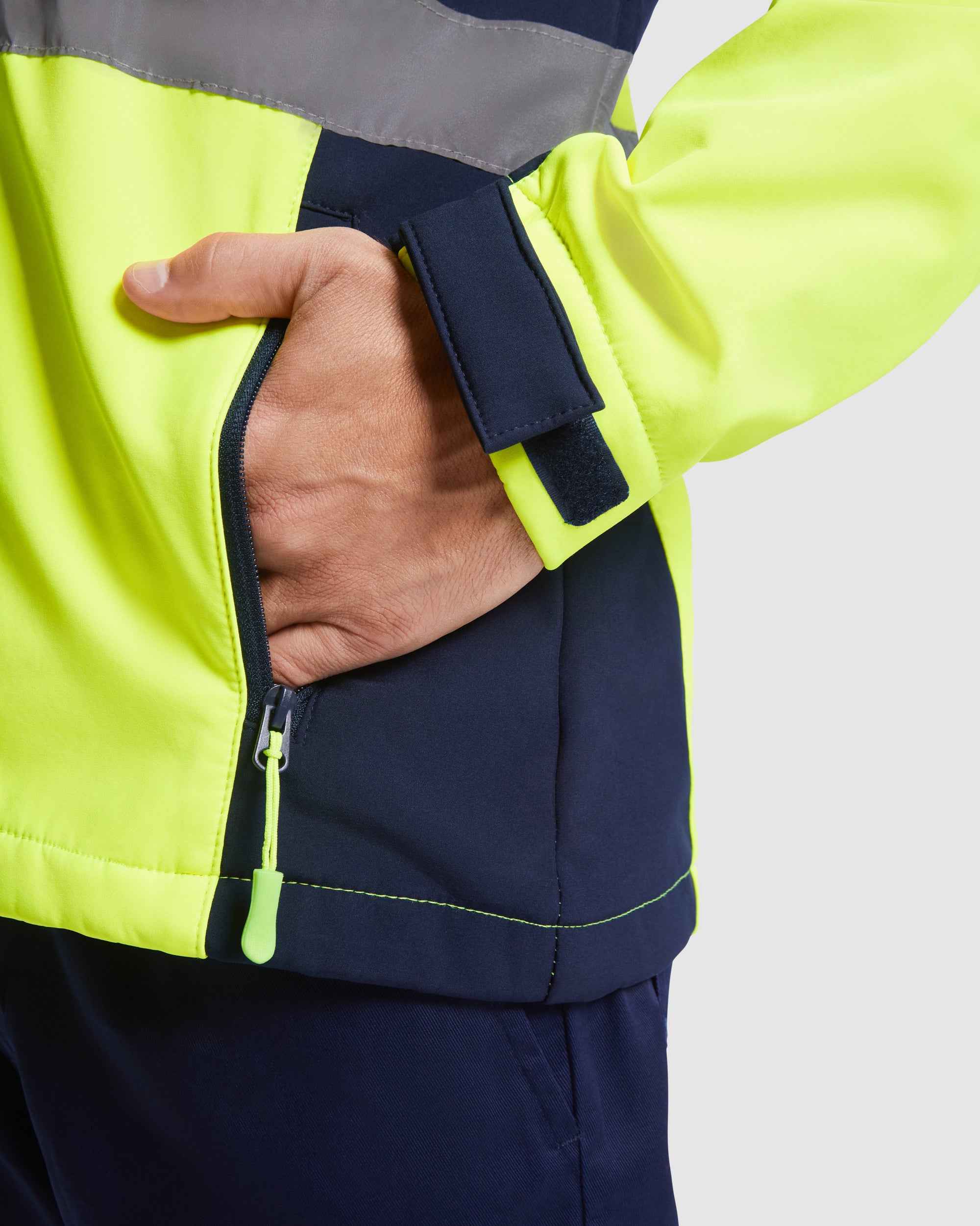 Veste softshell haute visibilité personnalisable 'Antares' - Flock élite