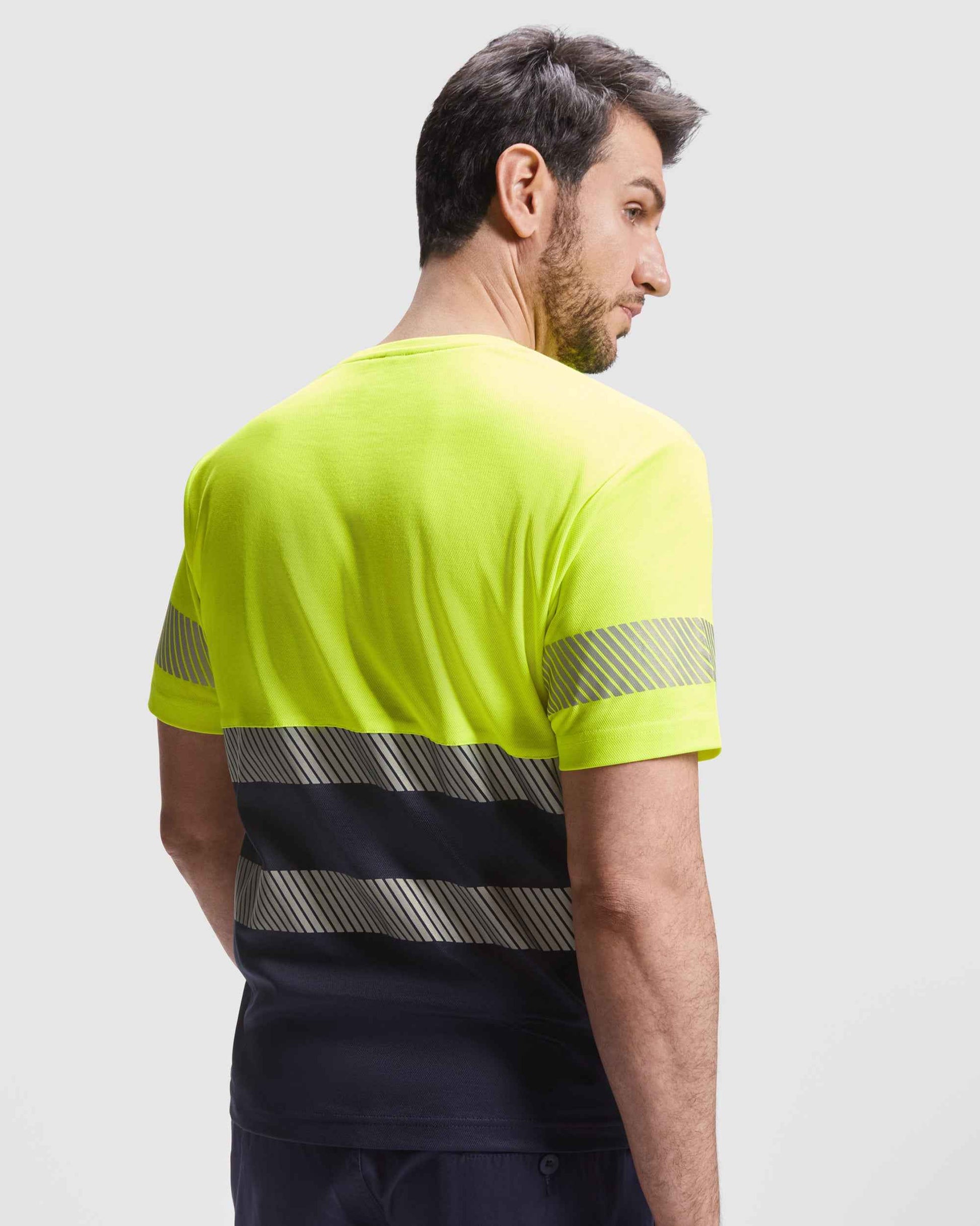 T-shirt technique haute visibilité personnalisable 'Tauri' 170 gr/m² - Flock élite