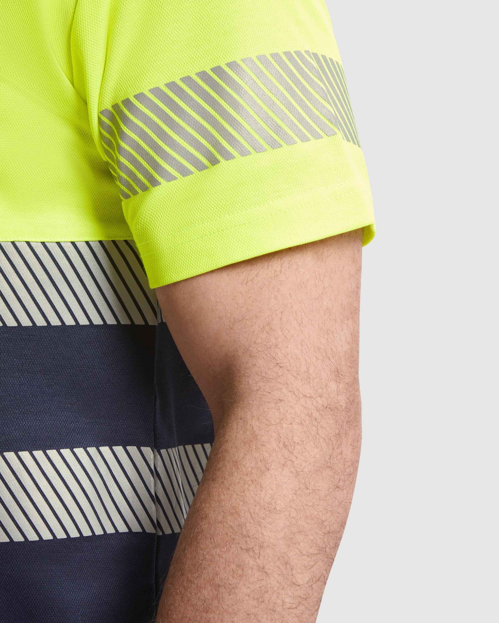 T-shirt technique haute visibilité personnalisable 'Tauri' 170 gr/m² - Flock élite