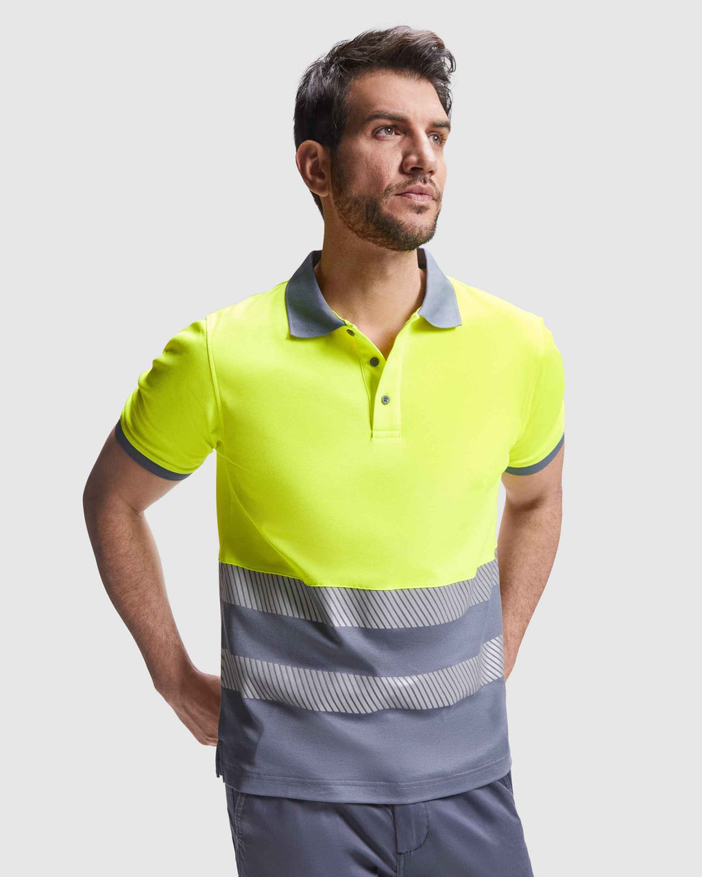Polo technique haute visibilité personnalisable 'Atrio' 170 gr/m² - Flock élite