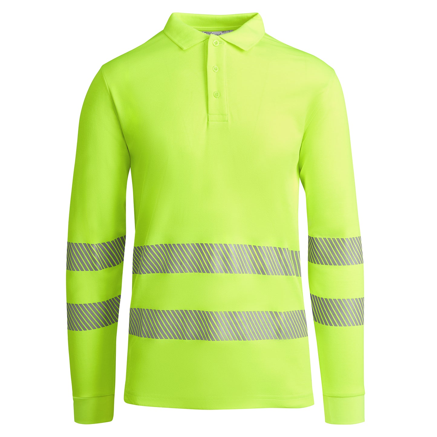 Polo technique personnalisable HV 'Atrio L-S' 170 gr/m² - Flock élite