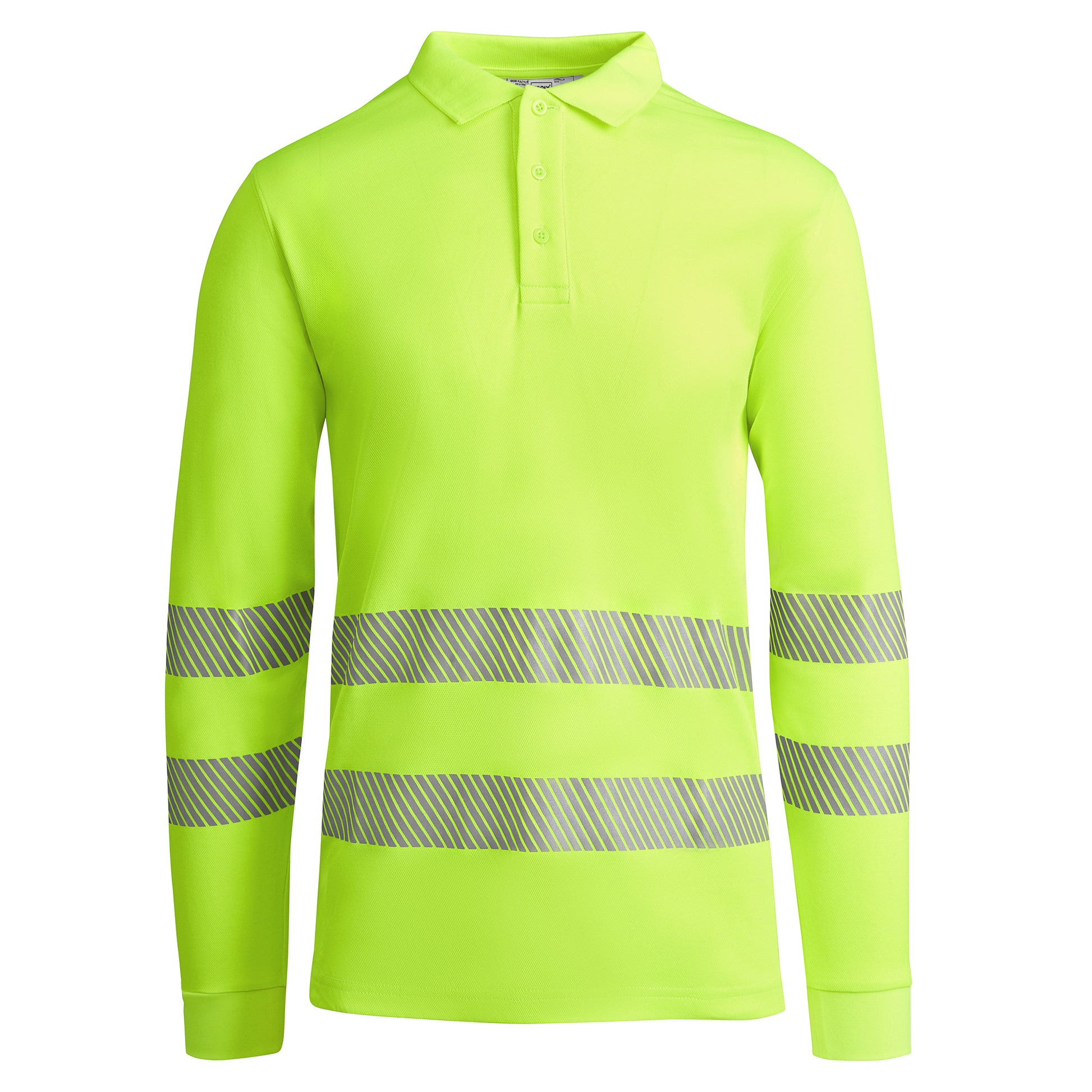 Polo technique personnalisable HV 'Atrio L-S' 170 gr/m² - Flock élite
