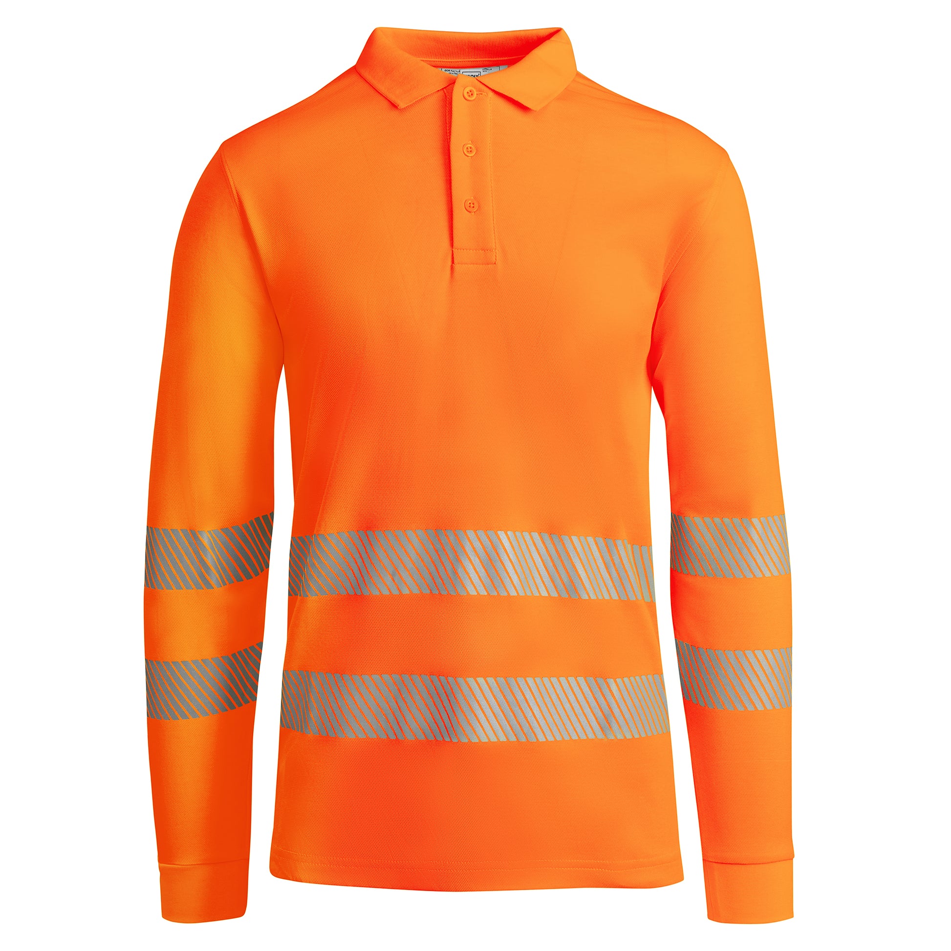 Polo technique personnalisable HV 'Atrio L-S' 170 gr/m² - Flock élite