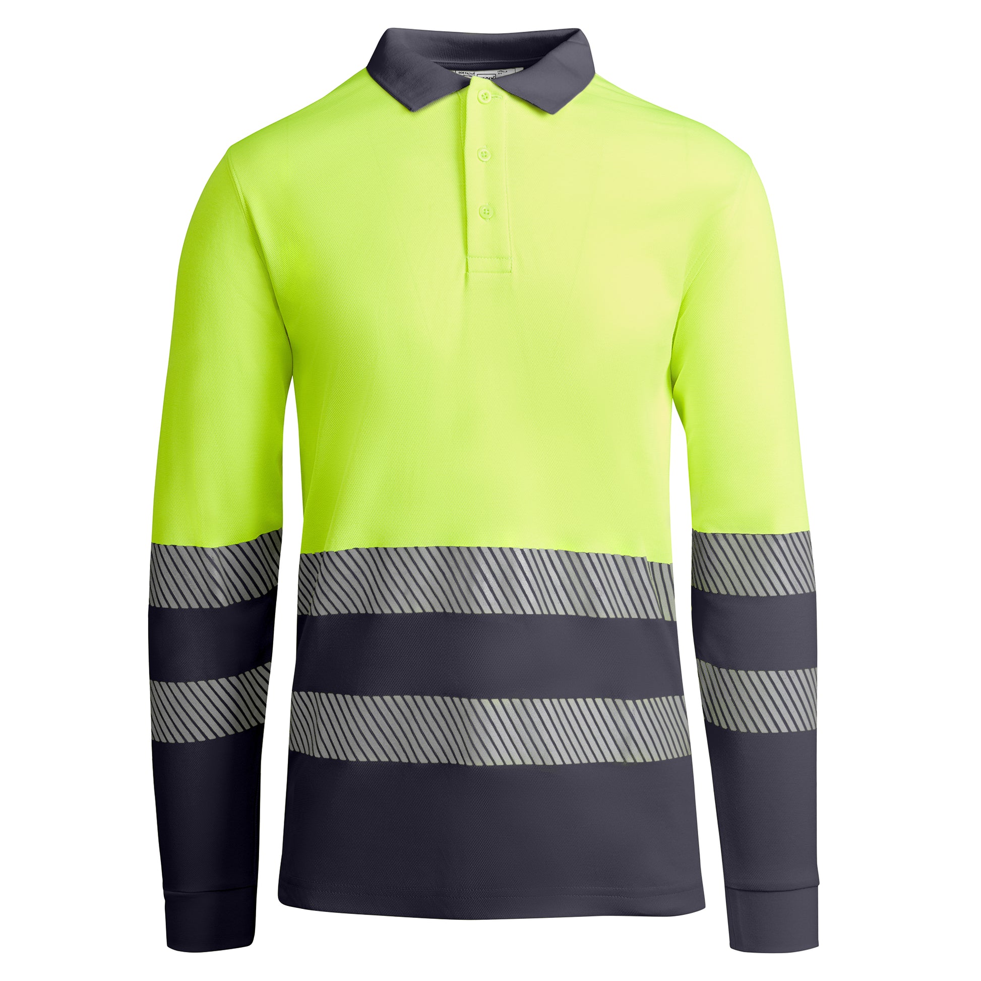 Polo technique personnalisable HV 'Atrio L-S' 170 gr/m² - Flock élite