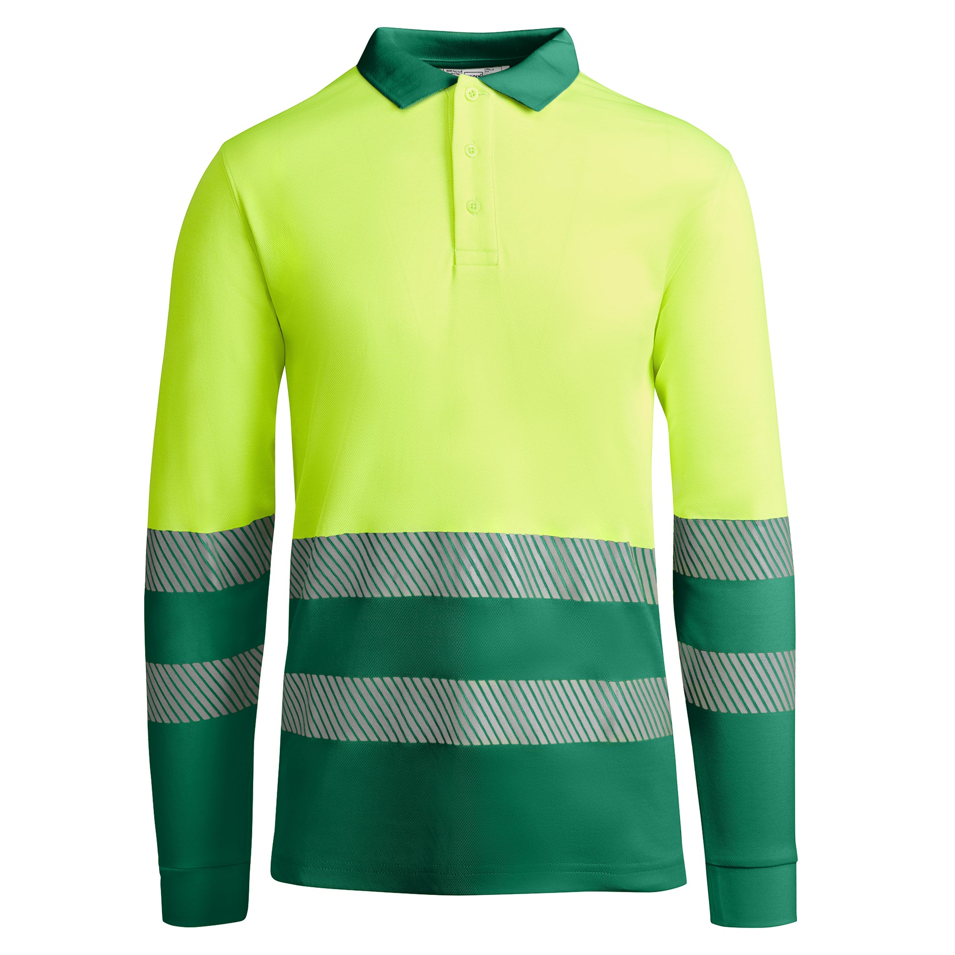 Polo technique personnalisable HV 'Atrio L-S' 170 gr/m² - Flock élite