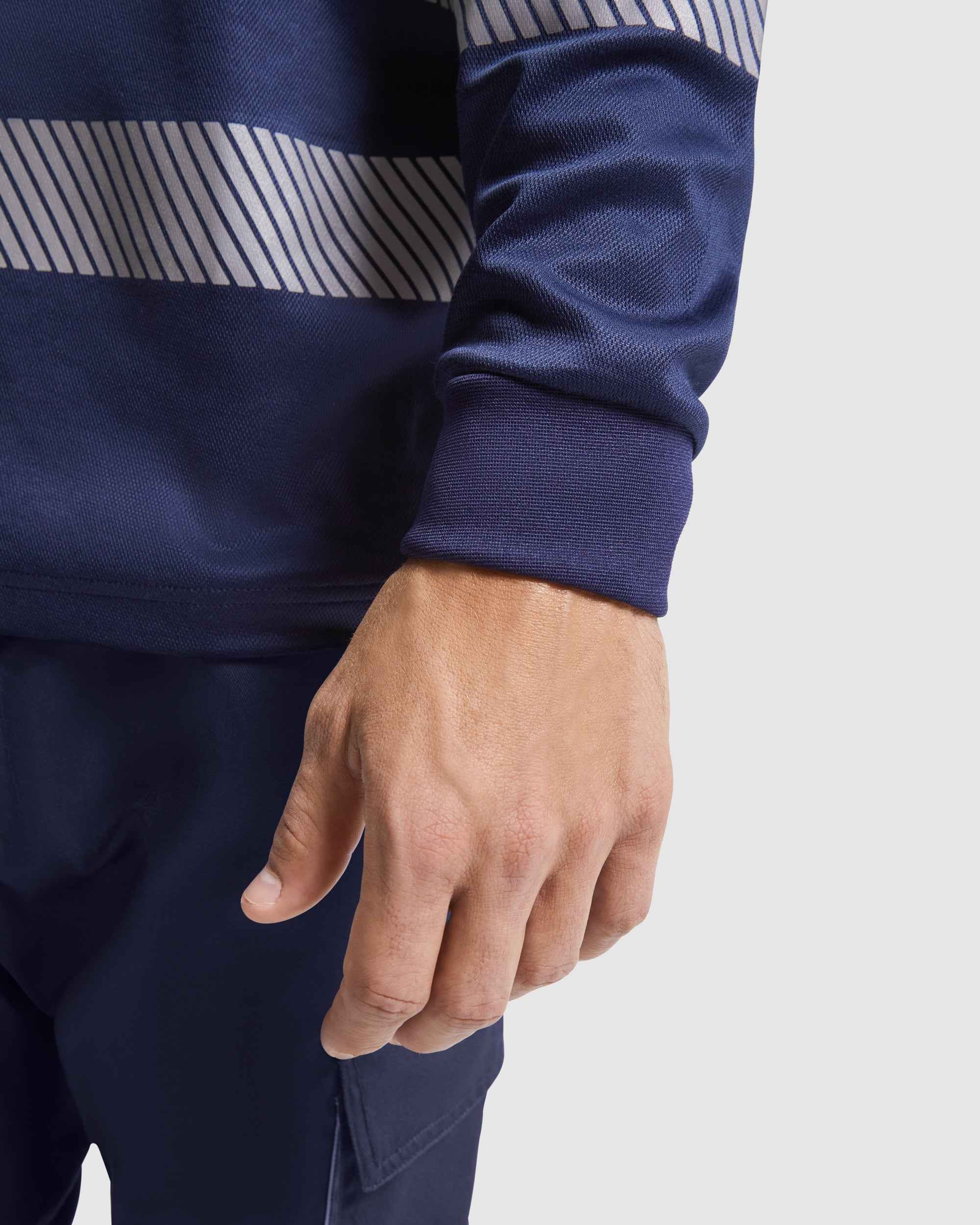 Polo technique personnalisable HV 'Atrio L-S' 170 gr/m² - Flock élite