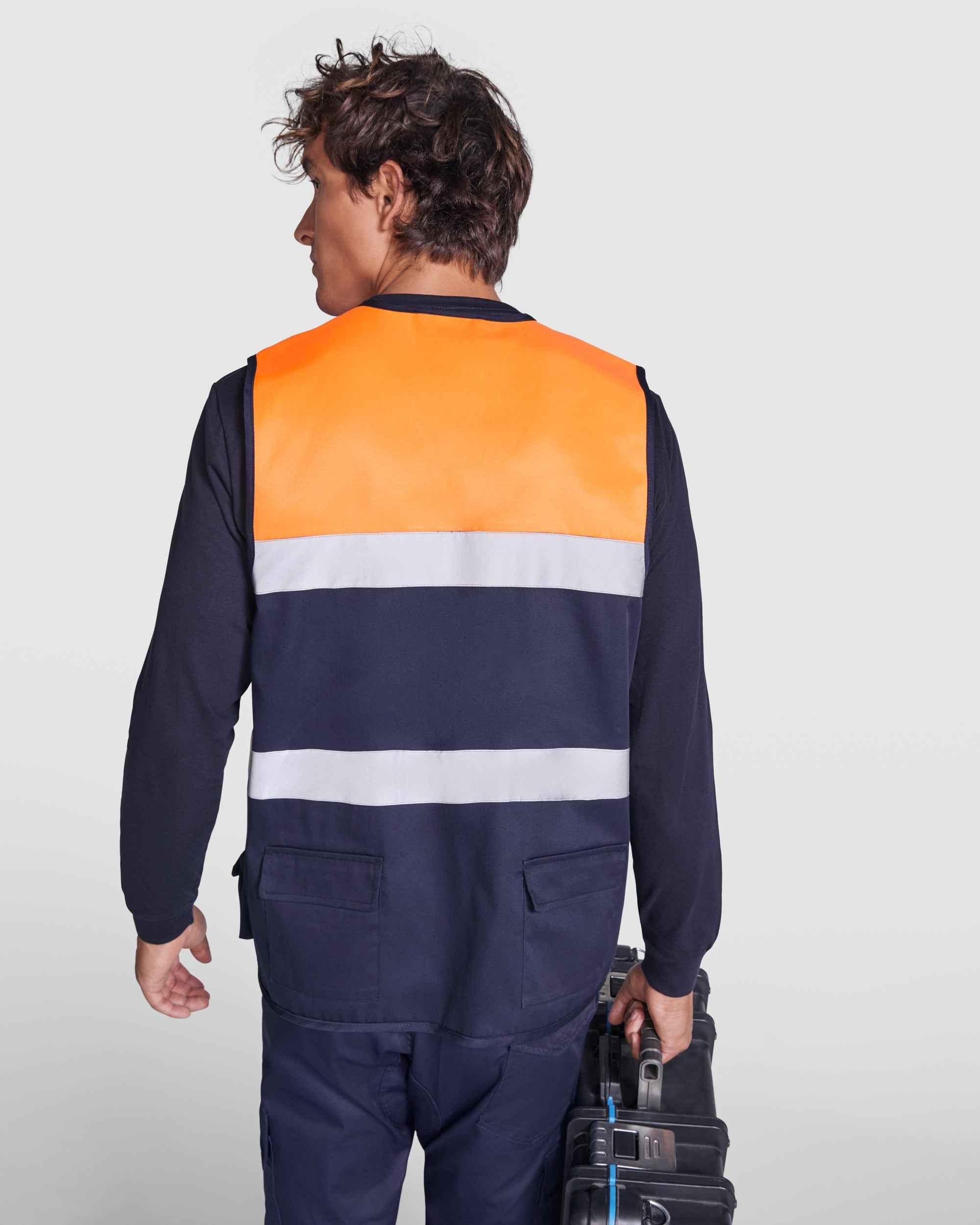 Gilet haute-visibilité multi-poches 'Beta' - Flock élite