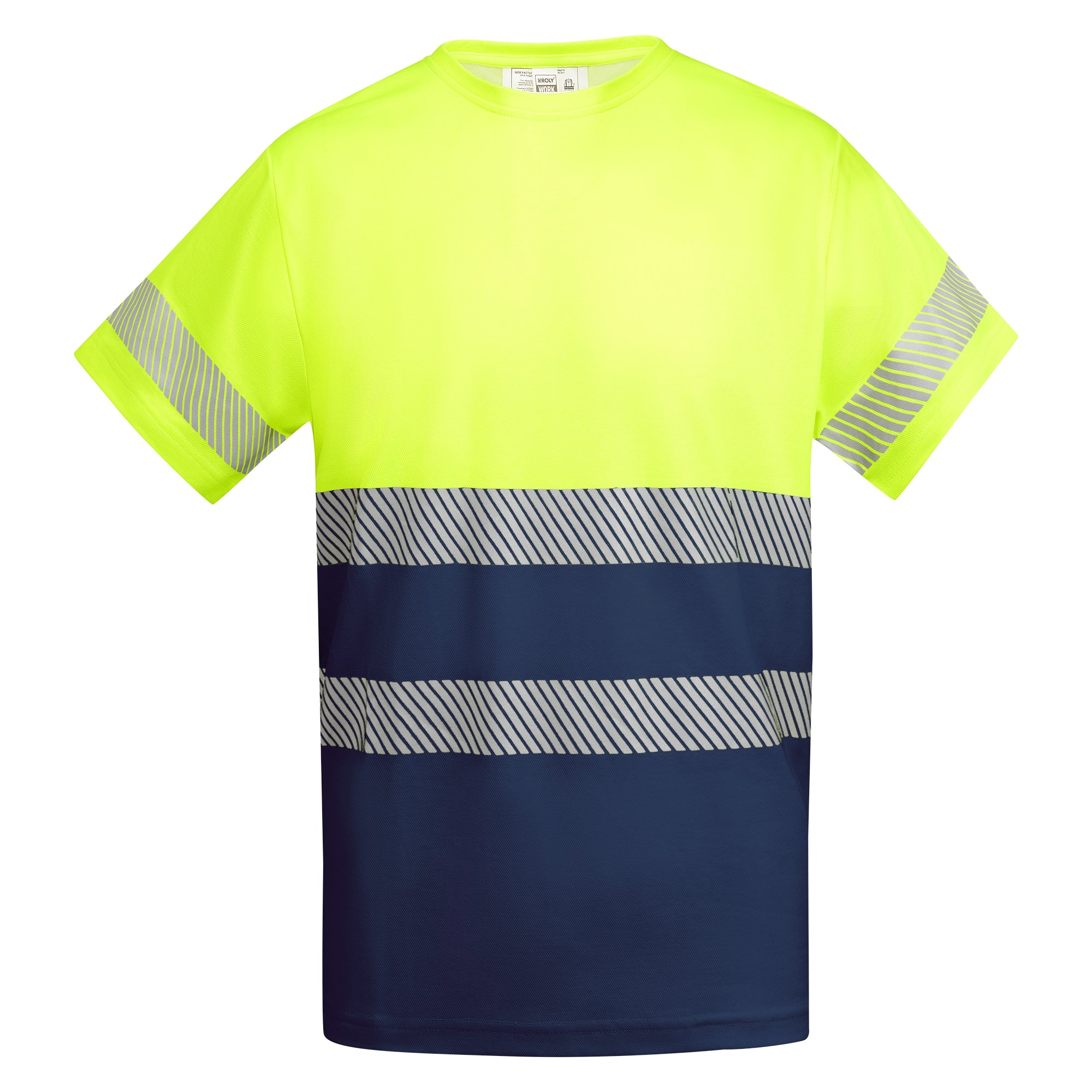 T-shirt technique haute visibilité personnalisable 'Tauri' 170 gr/m² - Flock élite