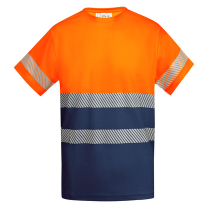 T-shirt technique haute visibilité personnalisable 'Tauri' 170 gr/m² - Flock élite