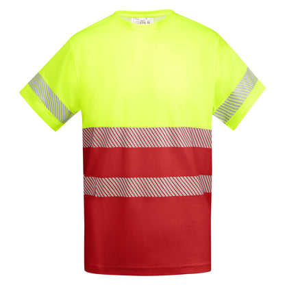 T-shirt technique haute visibilité personnalisable 'Tauri' 170 gr/m² - Flock élite