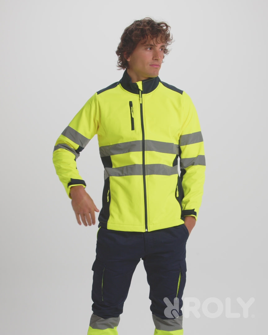 Veste softshell haute visibilité personnalisable 'Antares'